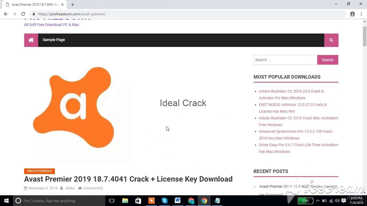 Avast 2019 Free Antivirus 2020 Crack With Activation Key Free Download