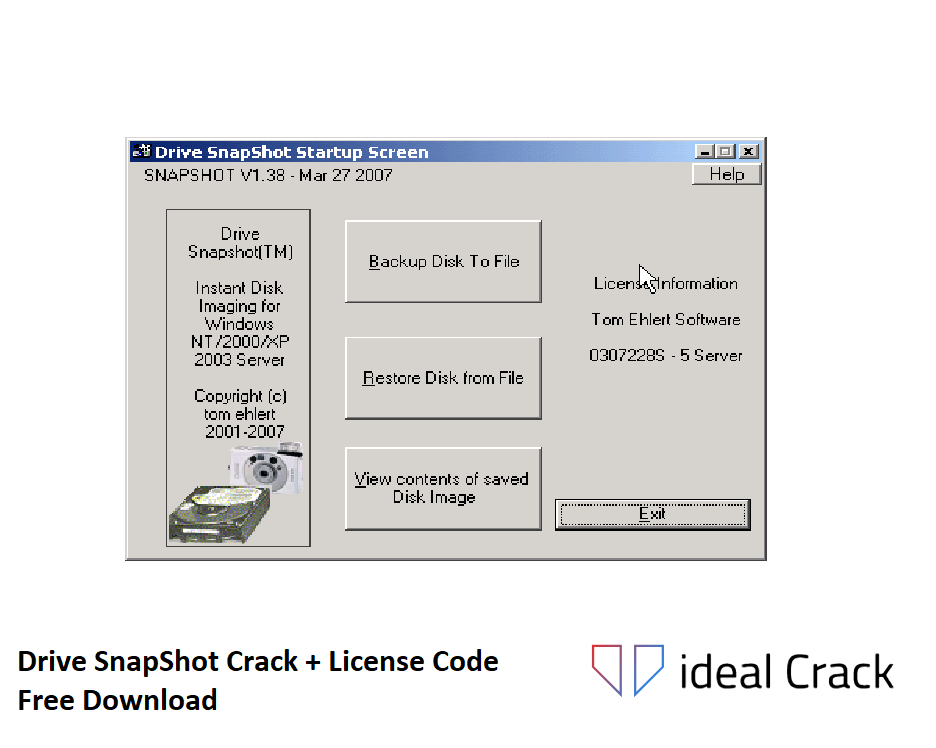 Drive SnapShot Crack Download