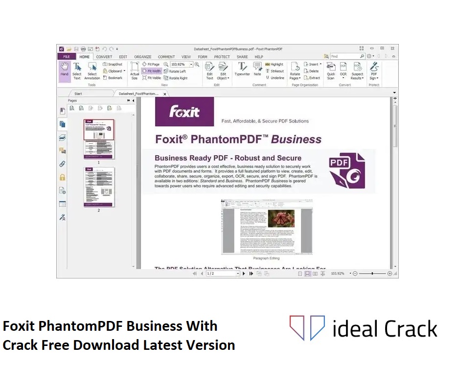 Foxit PhantomPDF Business With Crack Download