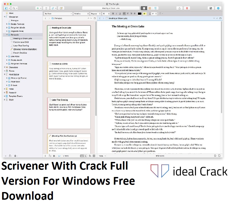 Scrivener With Crack Download