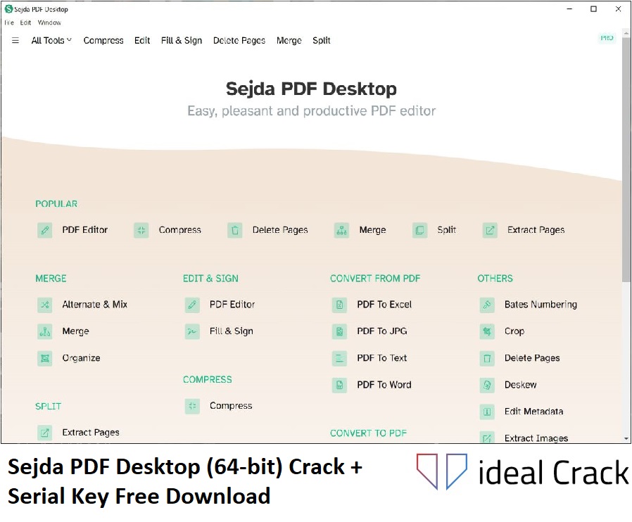 Sejda PDF Desktop (64-bit) Crack Free Download
