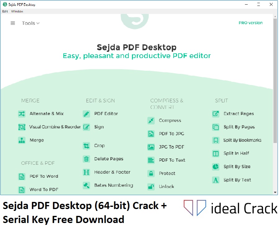 Sejda PDF Desktop Crack Free Download