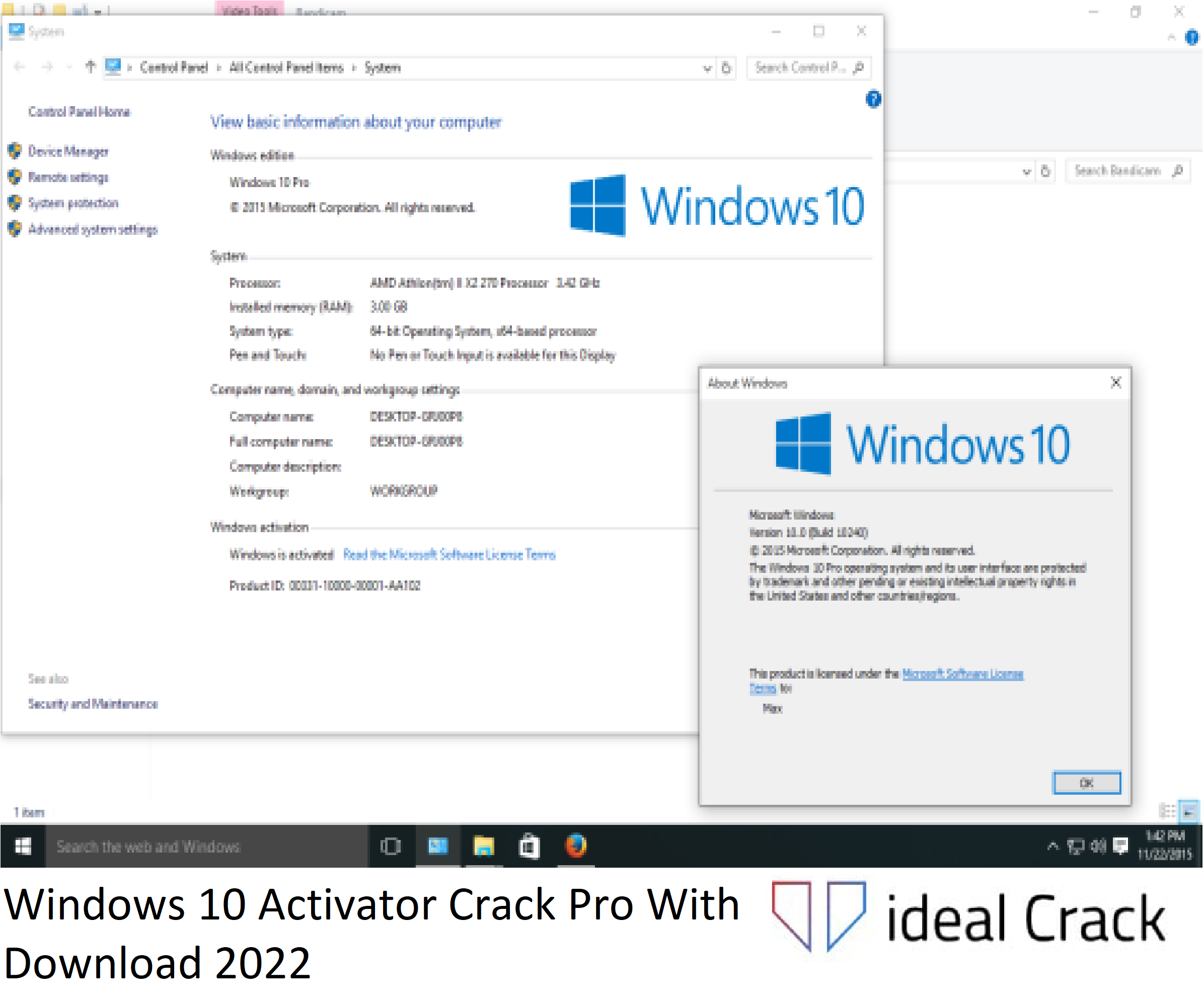 Windows 10 Activator Crack Pro With Download 2022