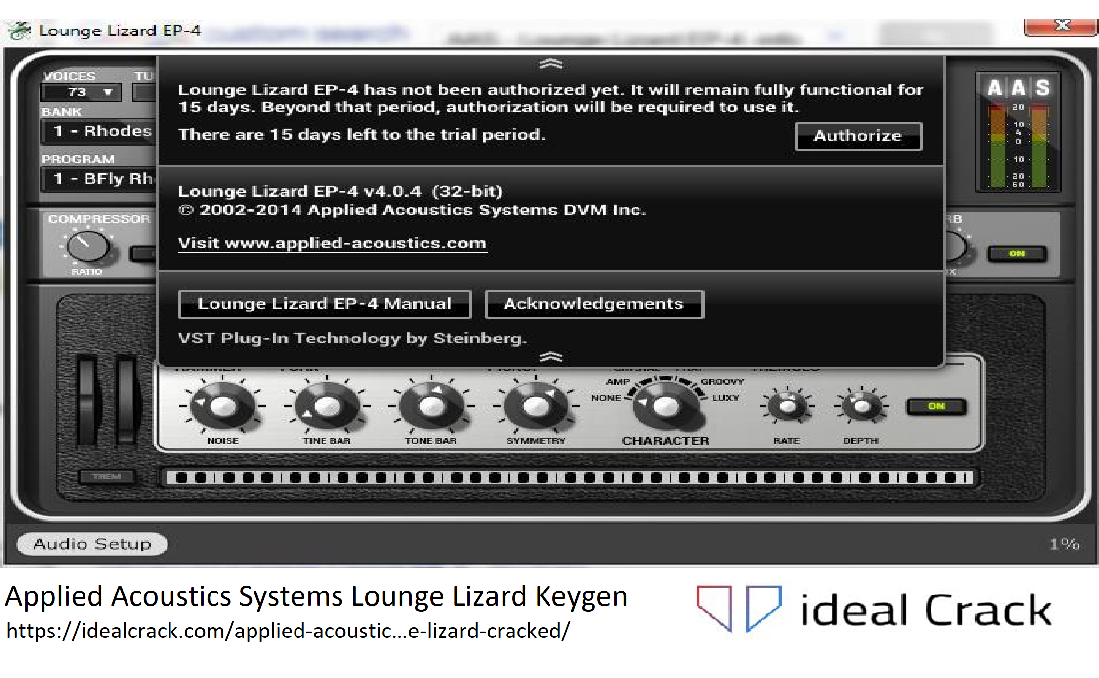 Applied Acoustics Systems Lounge Lizard Keygen 