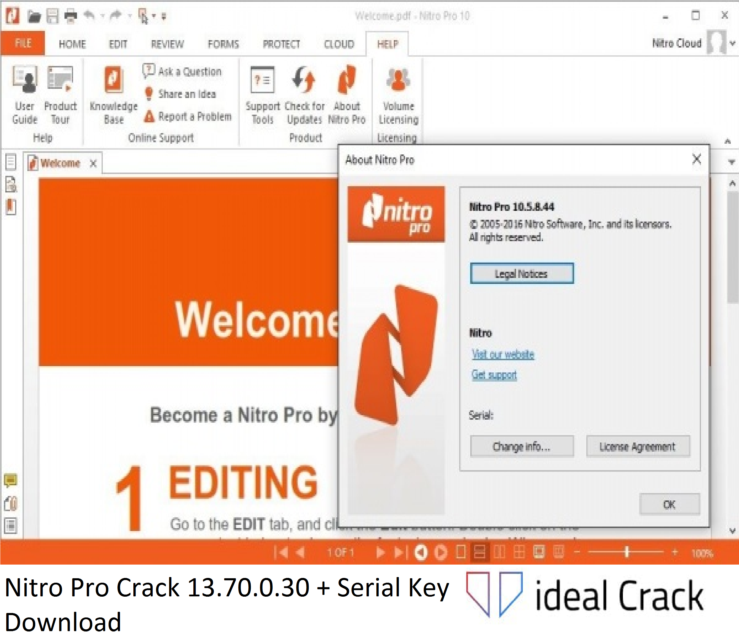 Nitro Pro Crack 13.70.0.30 + Serial Key Download 